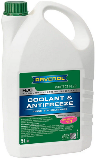 Антифриз hjc protect fl22 5л концентрат зеленый RAVENOL 1410122005 4323₽