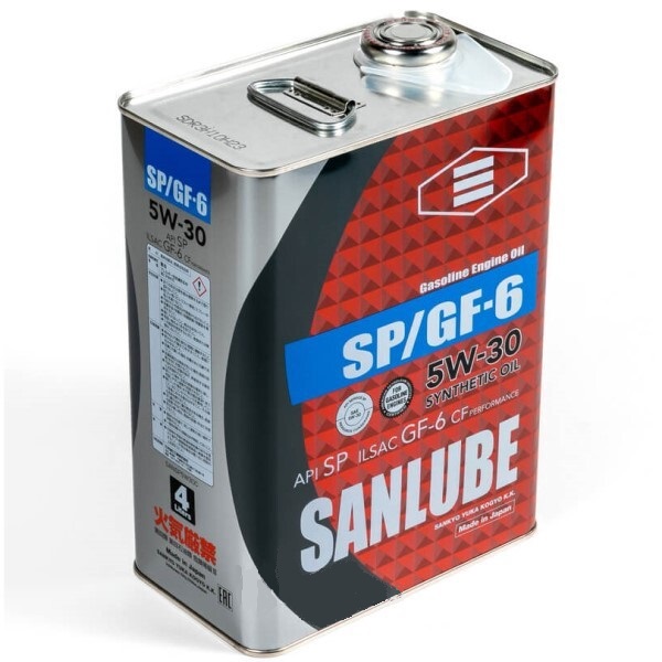 Масло моторное синтетическое 5w-30 sp cf gf-6a 4л SANLUBE SANSP5W30C 4805₽