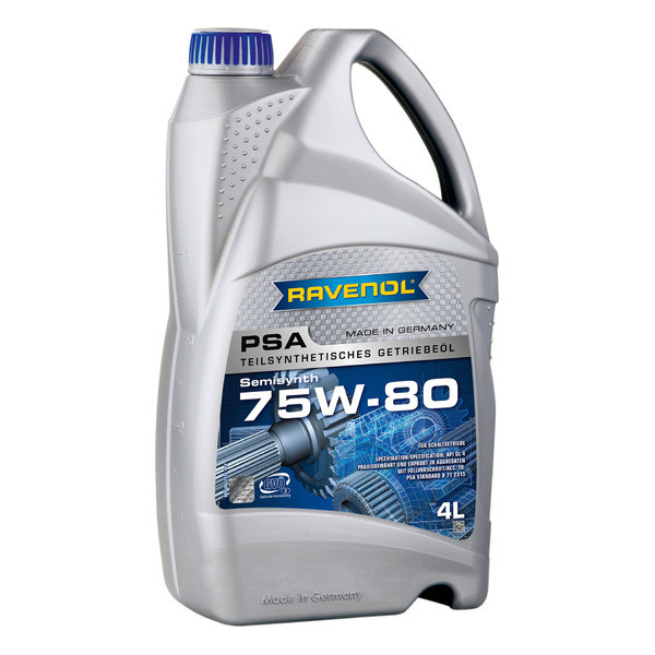 Масло трансмиссионное psa 75w-80 4л полусинтетика RAVENOL 1222100004 6886₽