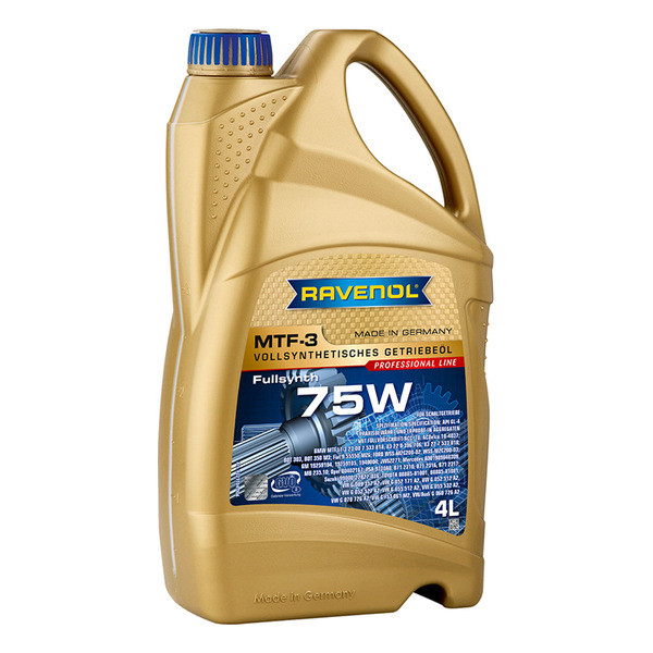Масло трансмиссионное mtf-3 75w 4л синтетика RAVENOL 1221104004 8985₽