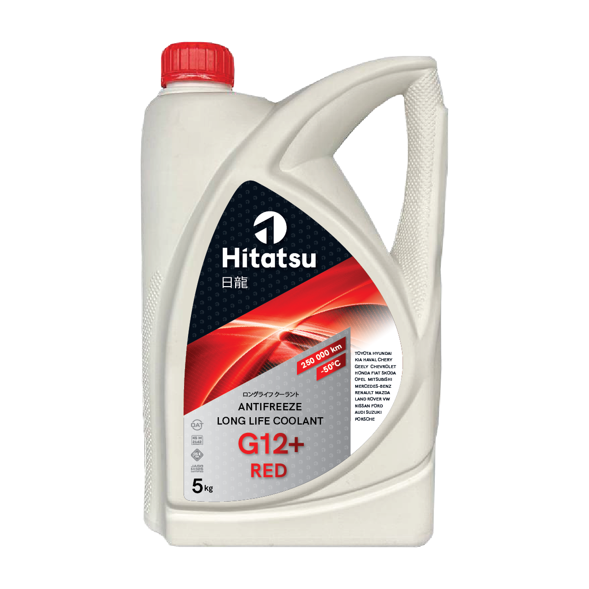 Жидкость охлаждающая Long Life Coolant g12+ red, красный, готовый -45, 5кг - HITATSU AFHR5