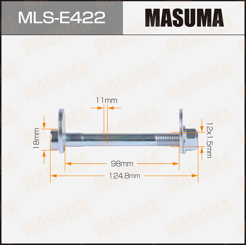 Болт эксцентрик mls-e422 к-т. VAG - Masuma MLSE422