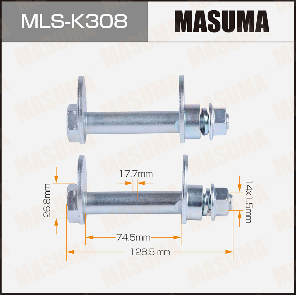 Болт эксцентрик mls-k308 к-т. Hyundai - Masuma MLSK308