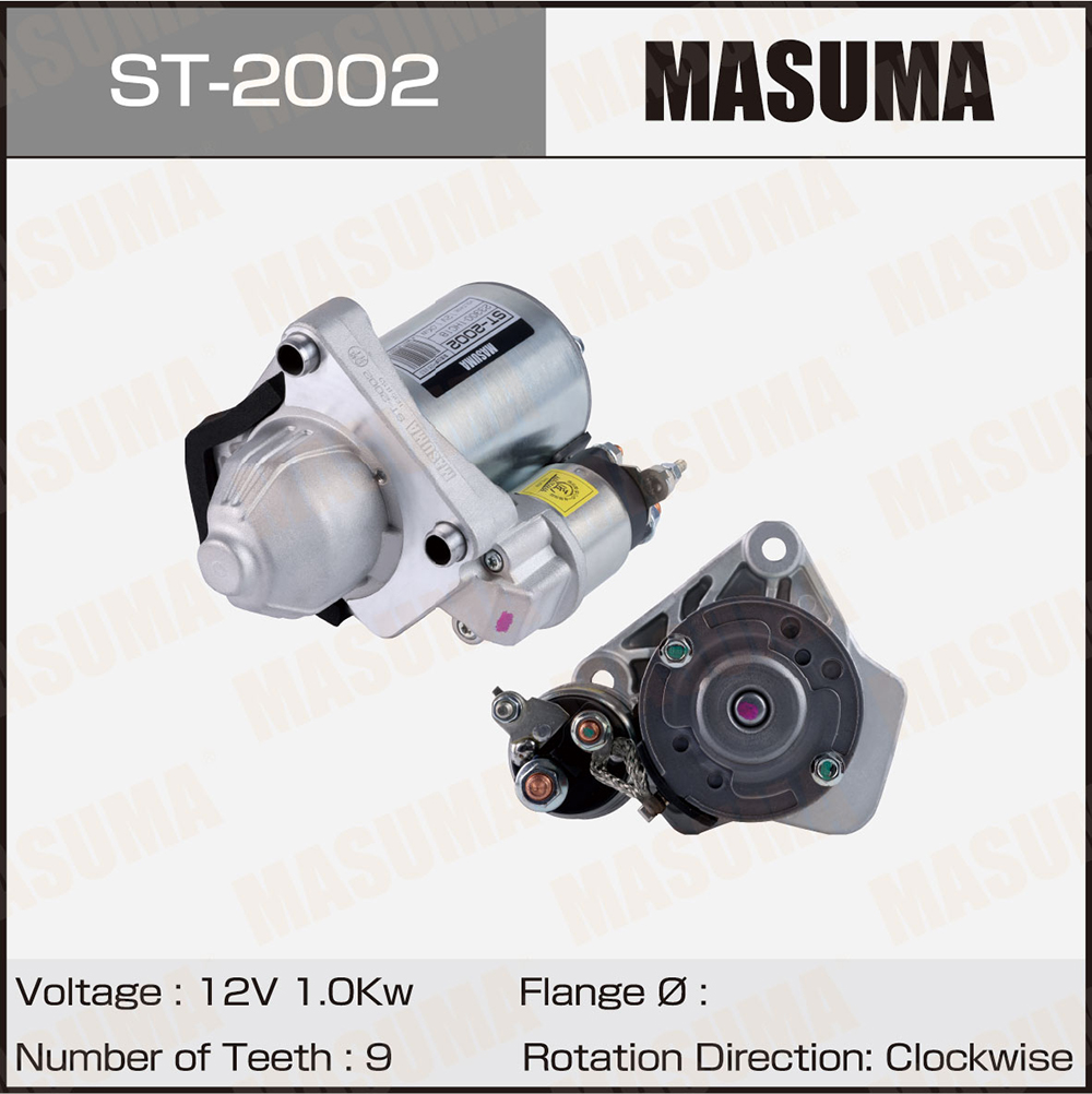 Стартер st-2002 / nissan (12v/1.0kw) - Masuma ST2002