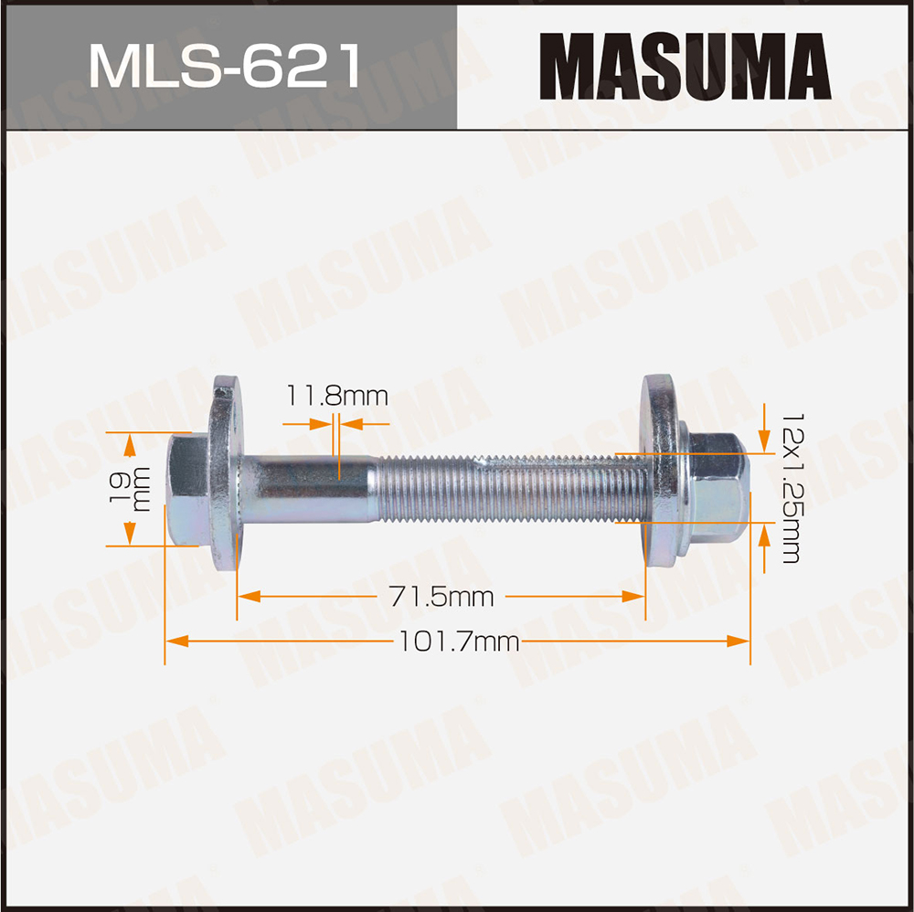 Болт эксцентрик mls-621 (комплект) nissan - Masuma MLS621