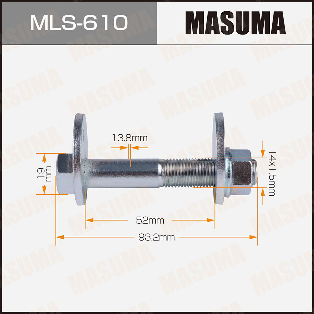 Болт эксцентрик mls-610 к-т. Mazda - Masuma MLS610