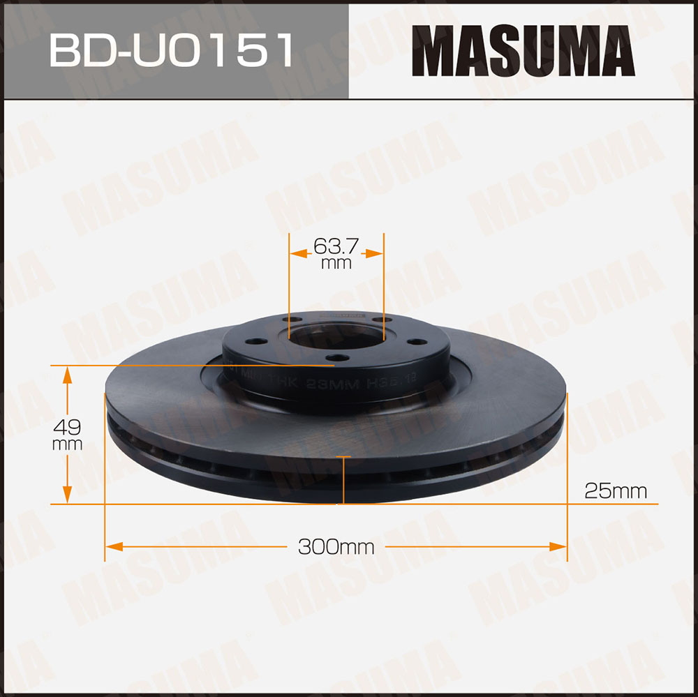Диск тормозной BD-U0151 (1/2)
