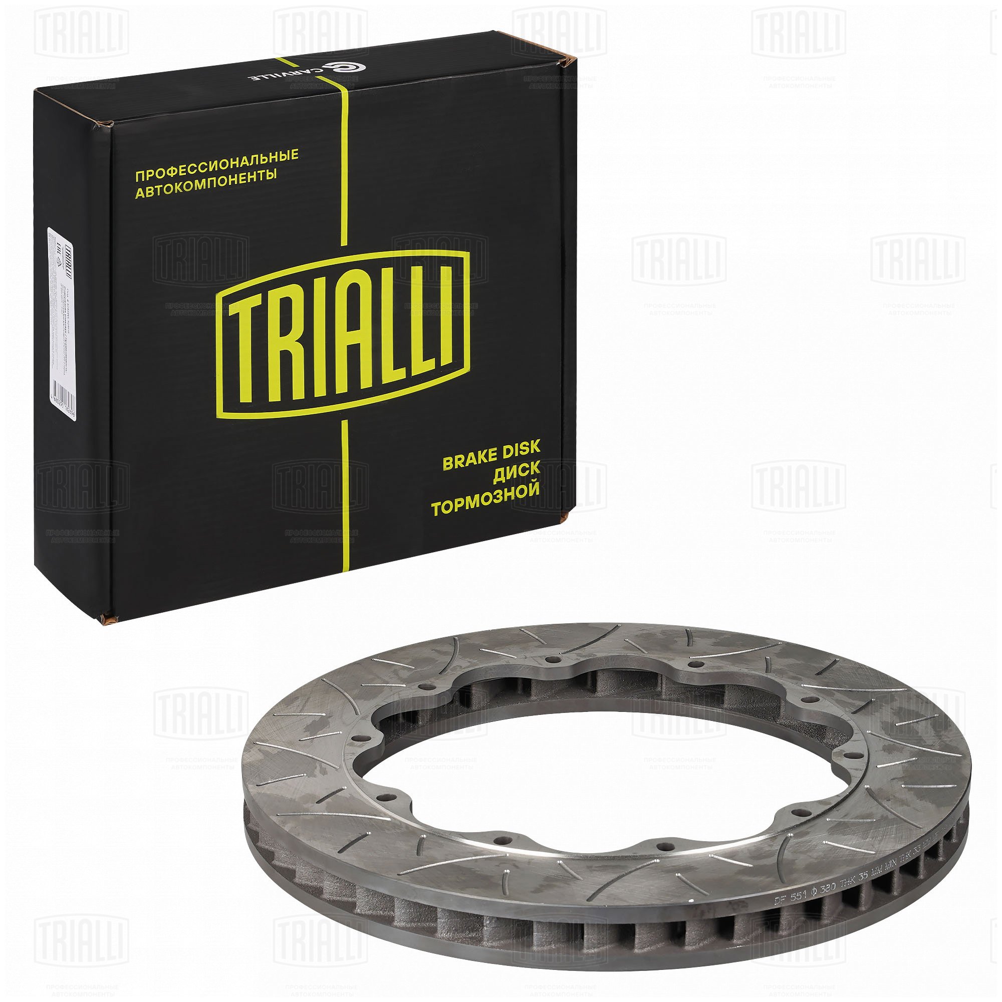 Диск торм. для а/м с суппортами Brembo d=380 | перед/зад | - Trialli DF 551