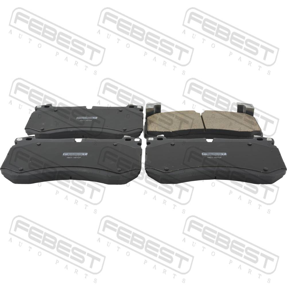 Колодки тормозные (керамика) сeramic | перед | - Febest 1601-167CF
