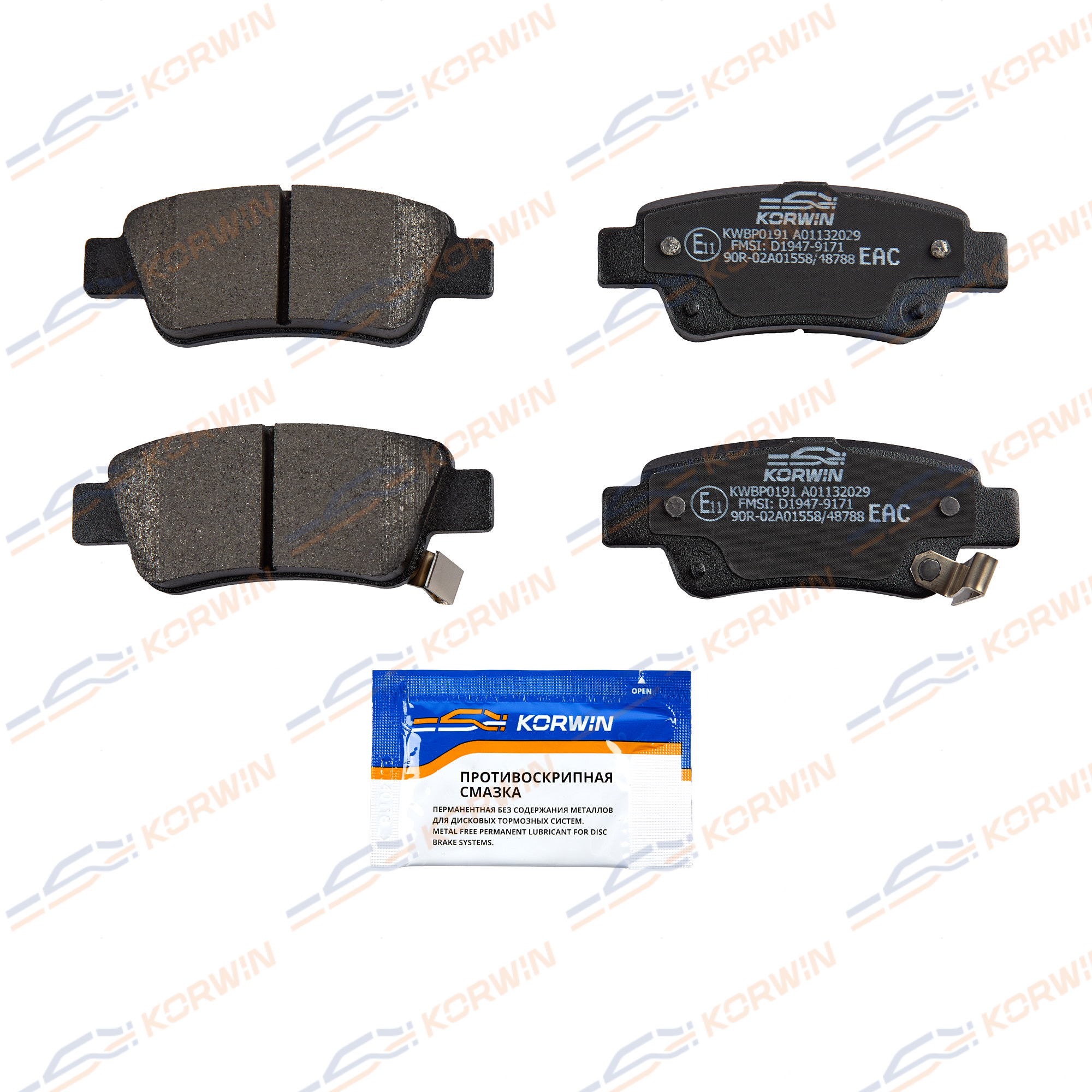Колодки тормозные зад. Honda cr-v iii-iv (re/rm) 06- | зад | - KORWIN KWBP0191
