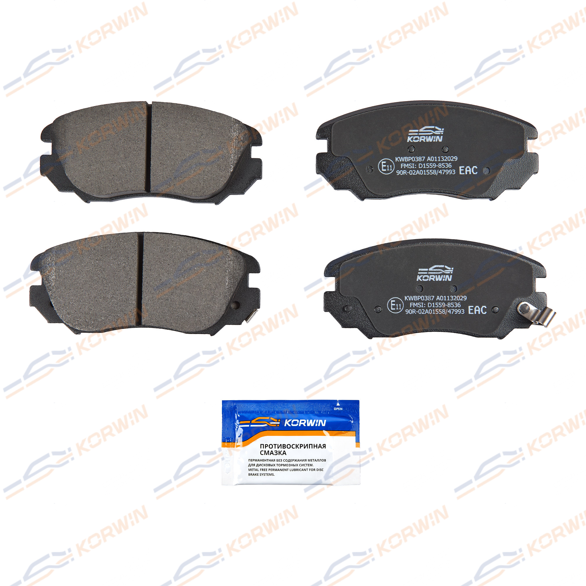Колодки тормозные перед. Opel Insignia (g09) 08-15/Saab 9-5 (ys3g) 10-12 | перед | - KORWIN KWBP0387