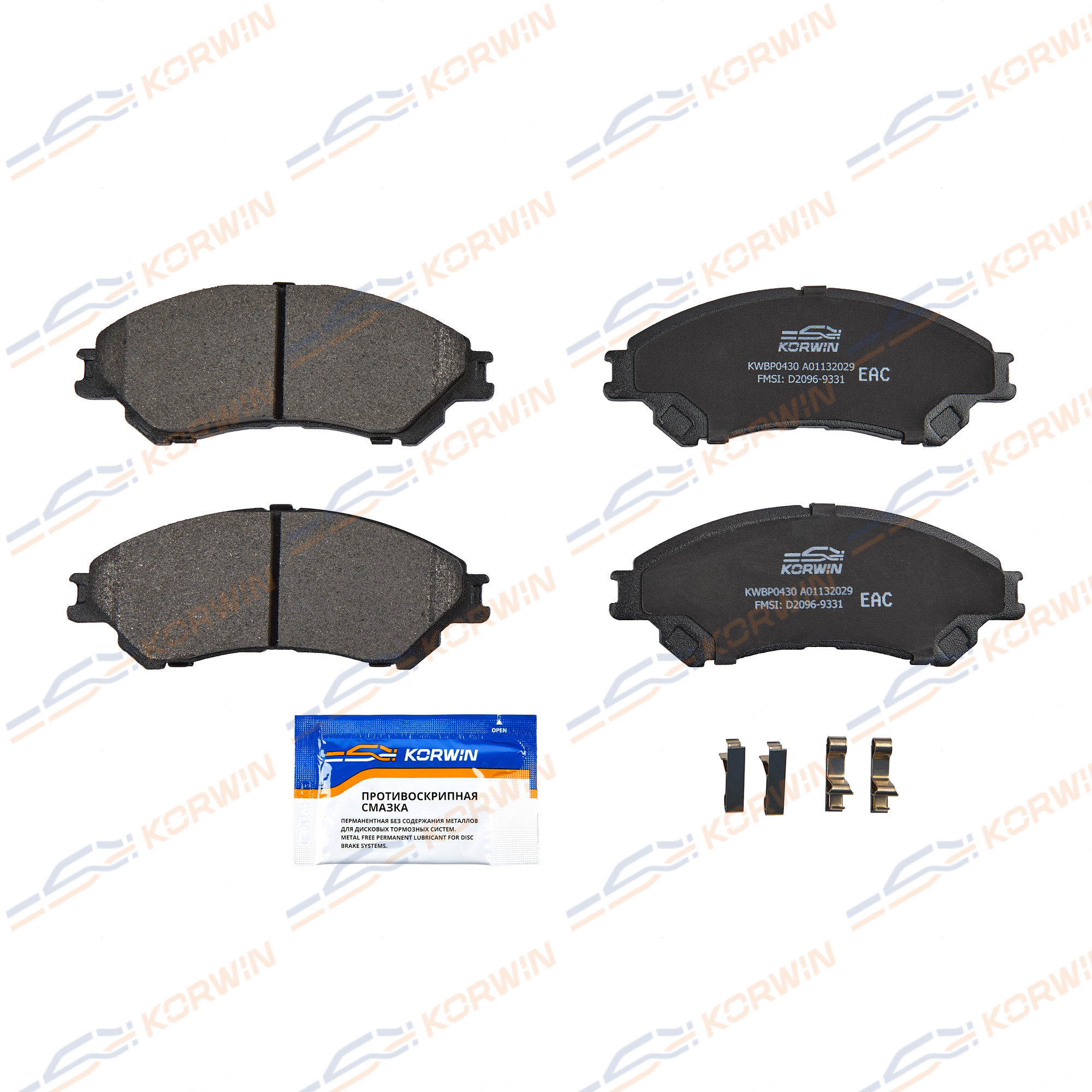 Колодки тормозные перед. Suzuki SX4 S-Cross (jy) 13-/ Vitara II (ly) 15- | перед | - KORWIN KWBP0430