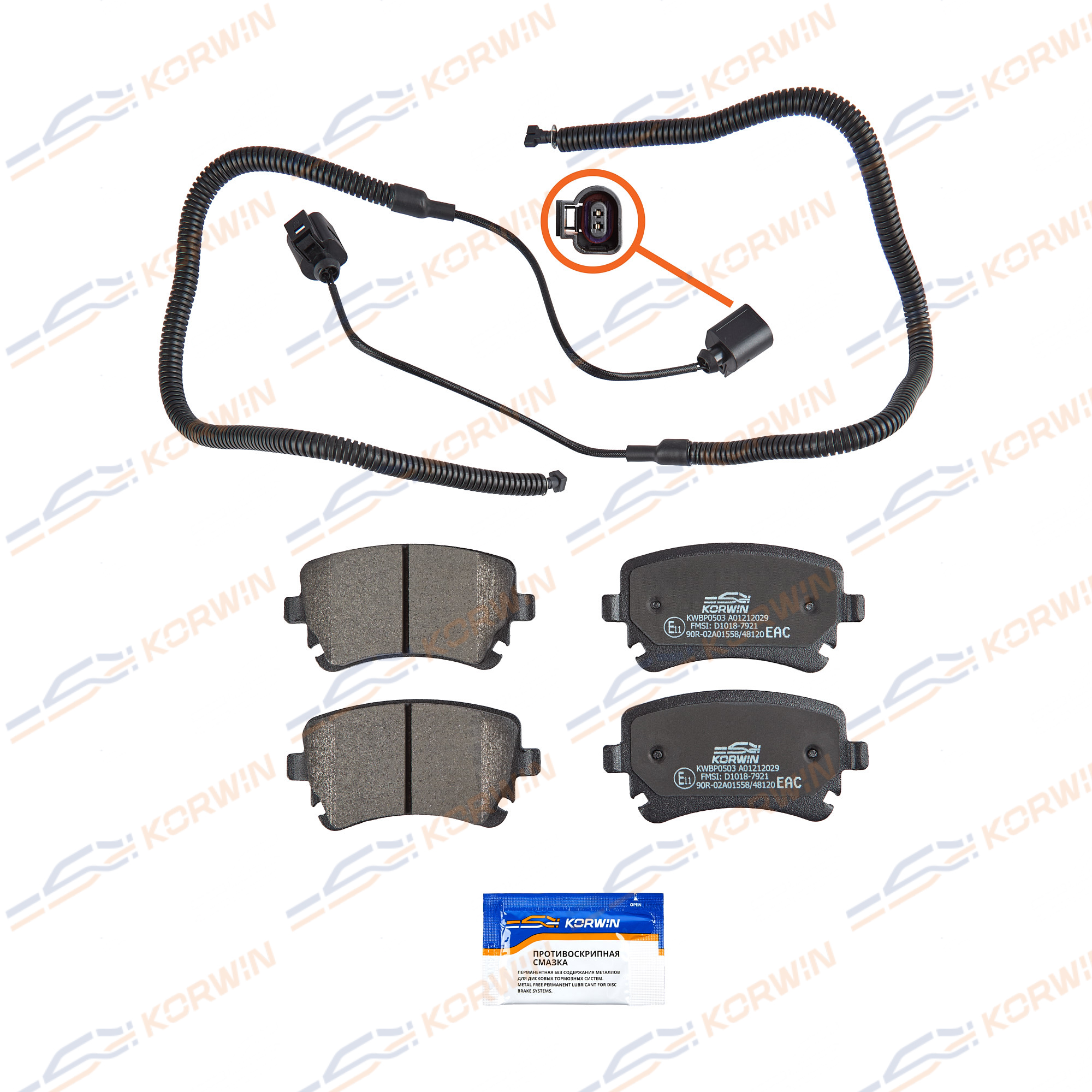 Колодки тормозные зад. Audi A6 (c6) 04-/a8 D3 02-/vw T5 03- | зад | - KORWIN KWBP0503