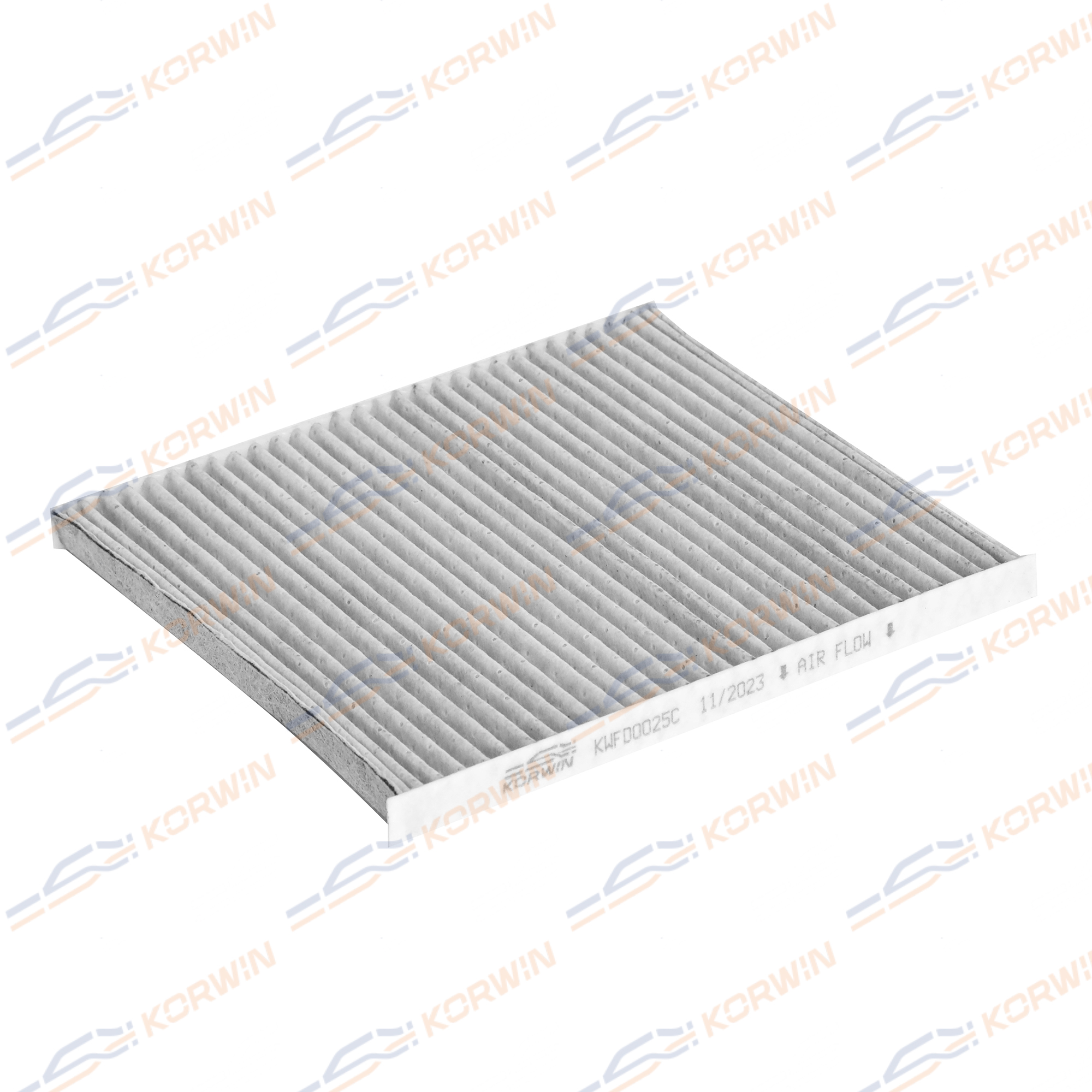 Фильтр салонный угольный Hyundai Solaris 11-/Kia Rio III 11- - KORWIN KWFD0025C