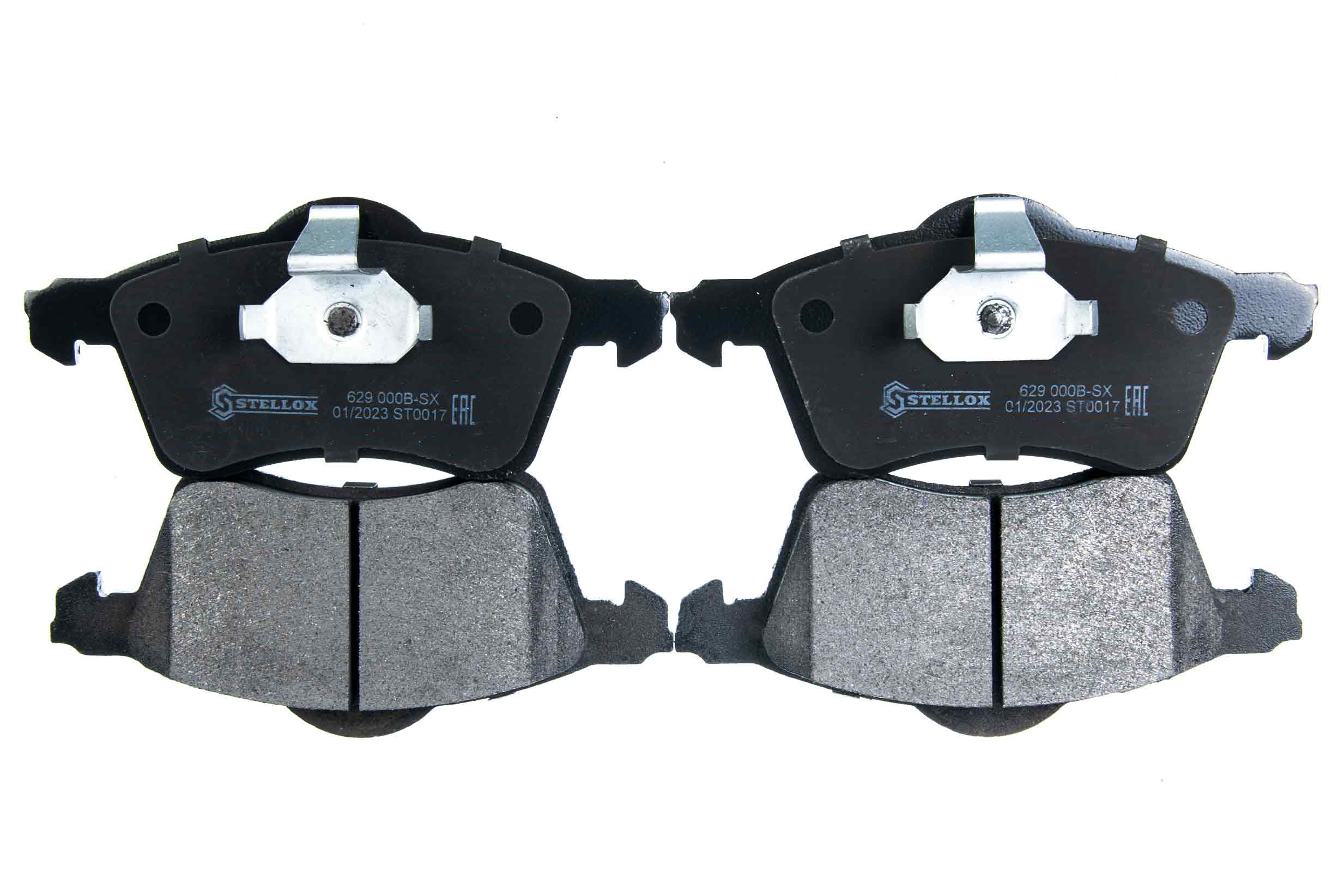 Колодки дисковые передние с антискр пласт vw t4 20 23 25 19 Stellox 1627000BSX 1816₽