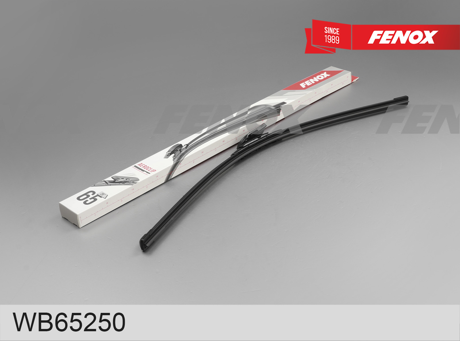 Щетка СТЕКЛООЧИСТИТЕЛЯ,Крепление: Aeroclip:65 см (26 ), адаптер aeroclip, бескаркасная - Fenox WB65250
