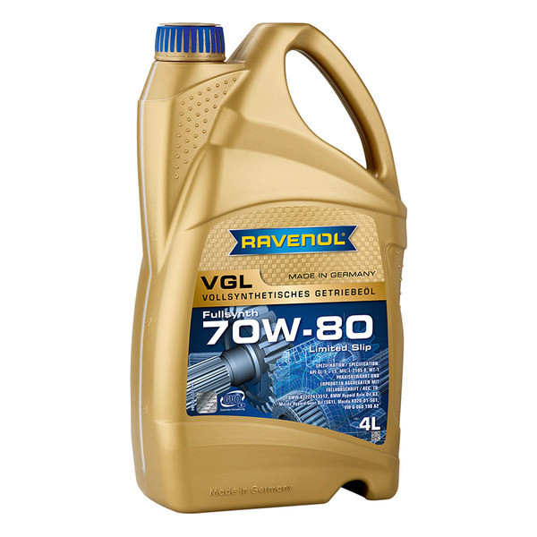 Трансмиссионное масло vgl 70w-80 4л RAVENOL 1221112004