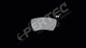 Колодки тормозные дисковые кермамические - PERTEC PEC1435