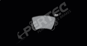 Колодки тормозные дисковые кермамические - PERTEC PEC1348