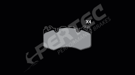 Колодки тормозные дисковые кермамические - PERTEC PEC1426