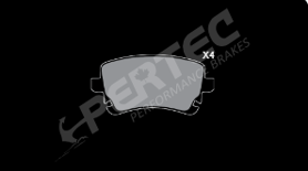 Колодки тормозные дисковые кермамические - PERTEC PEC1018