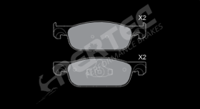 Колодки тормозные дисковые кермамические - PERTEC PEC2315