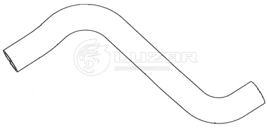 Патрубок охл. для а/м Chevrolet Cruze (09-) 1.8i верх. (epdm, 1 шт.) - Luzar LPK 0513