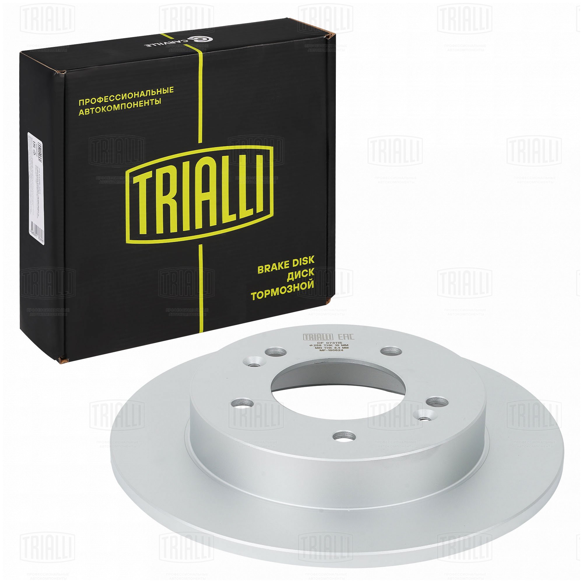 Диск тормозной (окраш.) | зад | - Trialli DF 073115