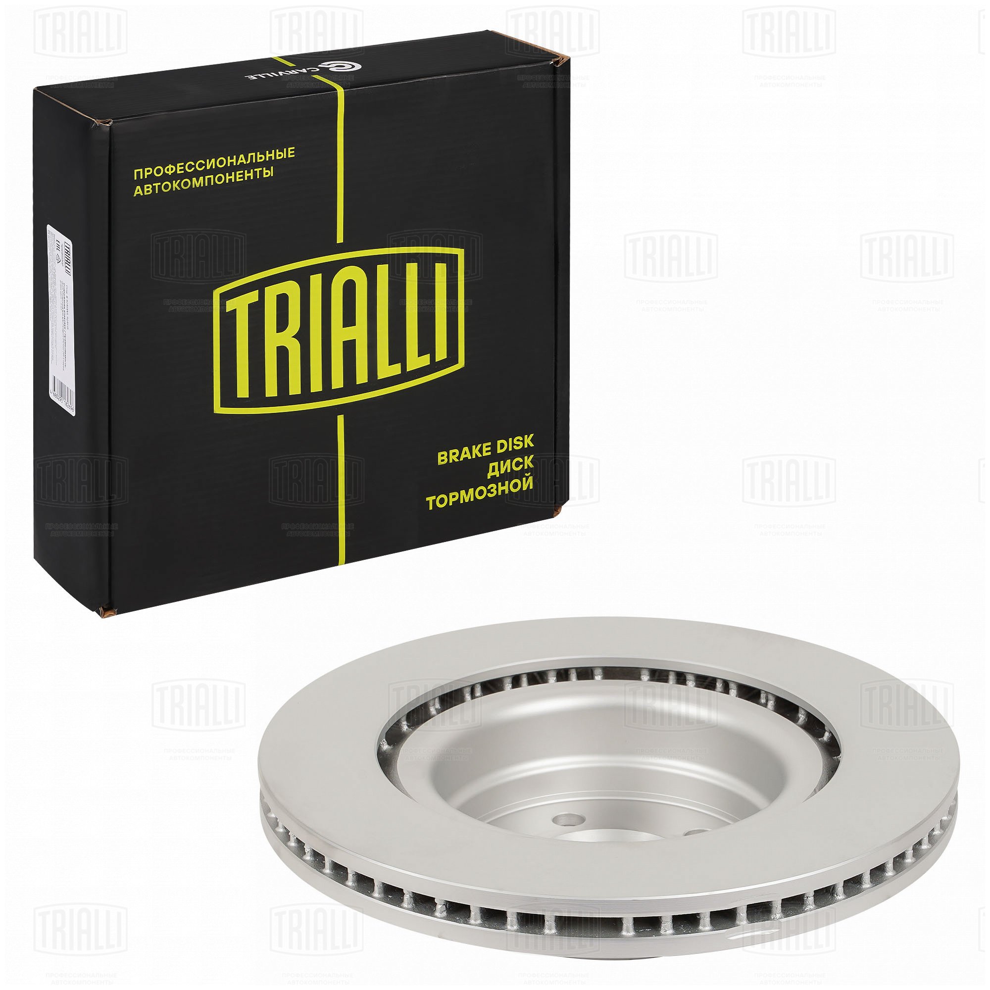 Диск тормозной (окраш.) | перед | - Trialli DF 270070