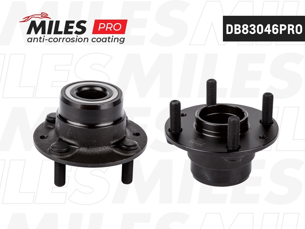 Ступица с подшипником задняя, KIA sephia/shuma 93-04. - Miles DB83046PRO