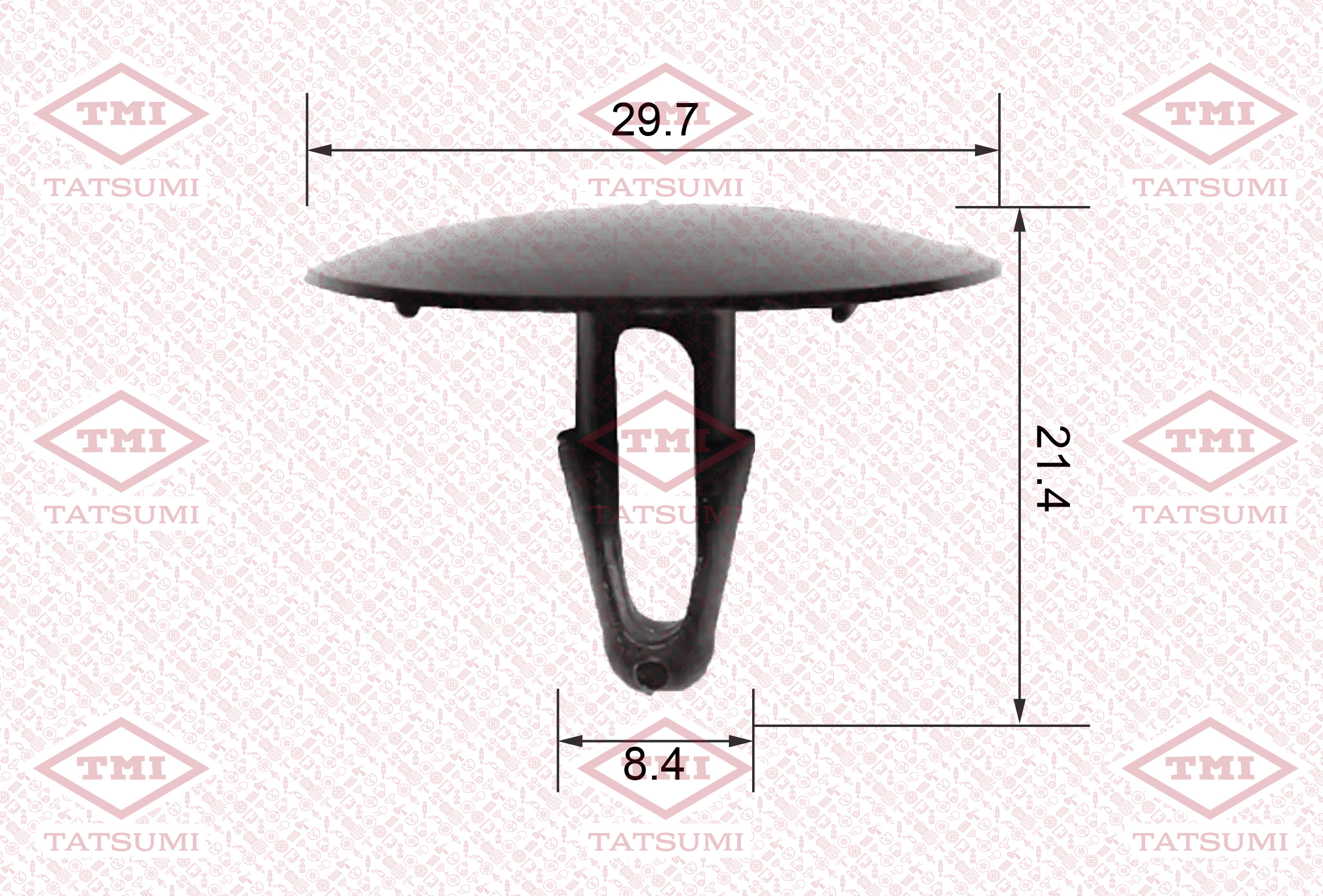 Клипса автомобильная 1 шт. - TATSUMI TJB1125-1