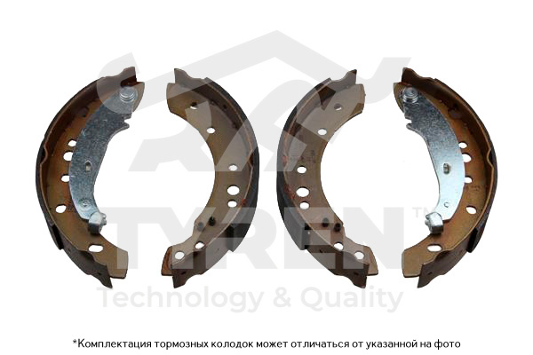 Колодки тормозные барабанные - TYREN TYR1415731