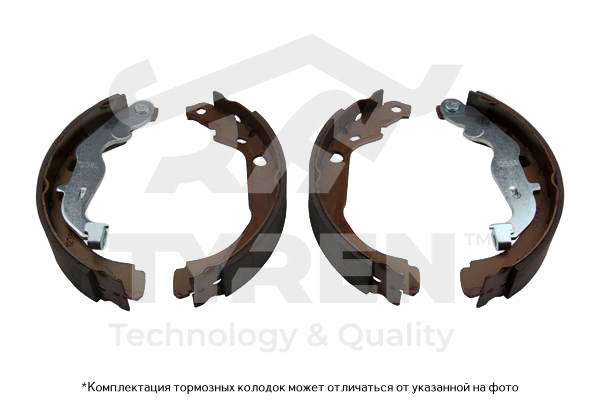 Колодки тормозные барабанные - TYREN TYR1413611