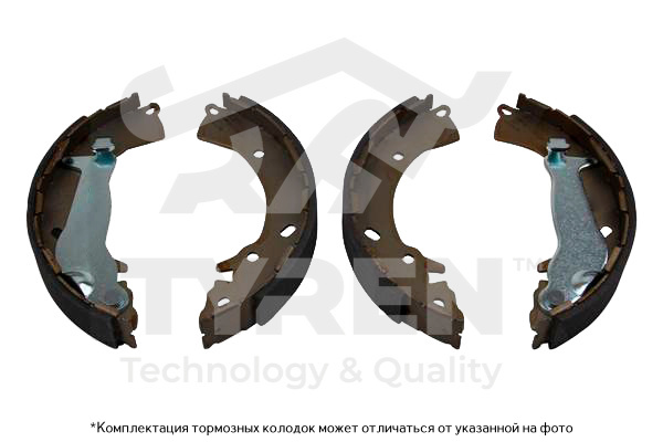 Колодки тормозные барабанные - TYREN TYR1412701
