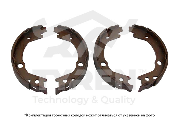 Колодки тормозные барабанные - TYREN TYR1412721