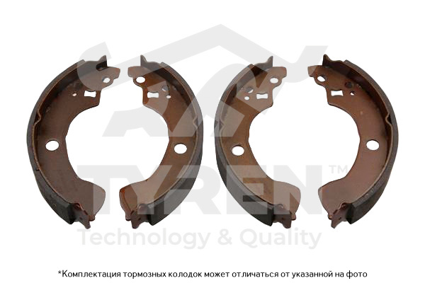 Колодки тормозные барабанные - TYREN TYR1410661