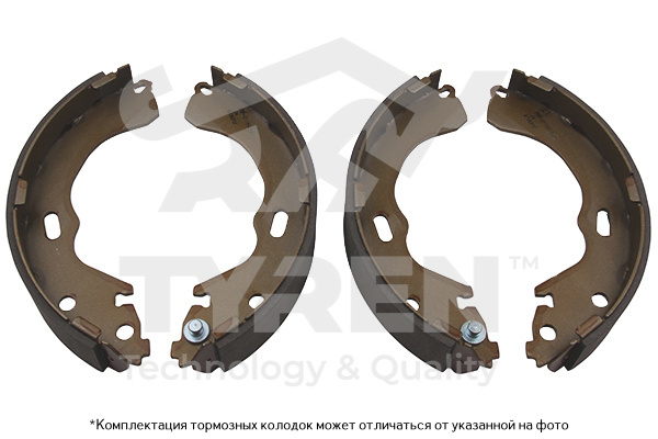 Колодки тормозные барабанные - TYREN TYR1412341