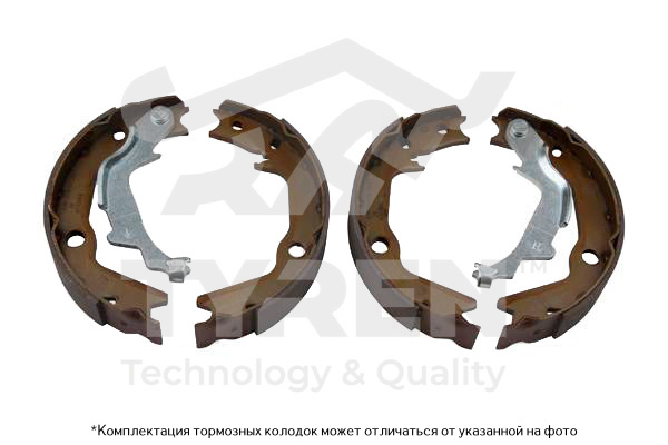 Колодки тормозные барабанные - TYREN TYR1412801