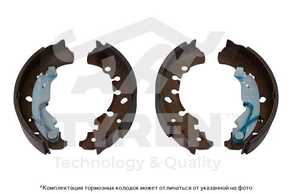 Колодки тормозные барабанные - TYREN TYR1411131