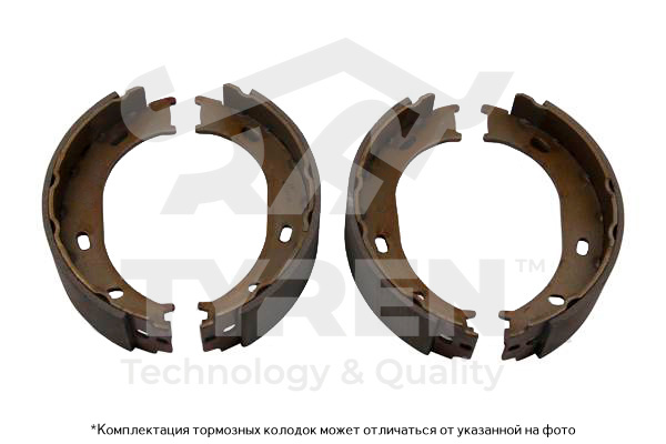 Колодки тормозные барабанные - TYREN TYR1412431