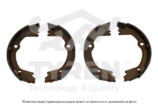 Колодки тормозные барабанные - TYREN TYR1412841