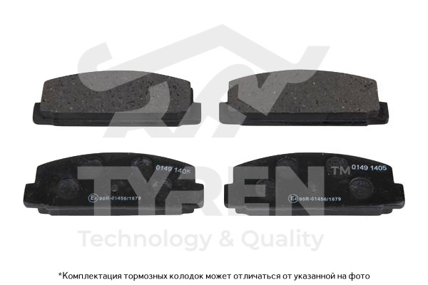 Колодки тормозные дисковые | зад | - TYREN TYR1214771