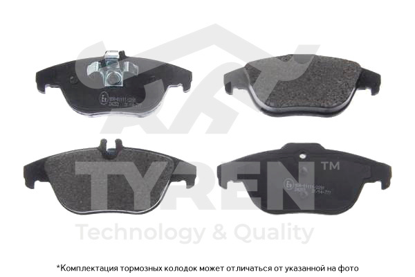 Колодки тормозные дисковые | зад | - TYREN TYR1215601