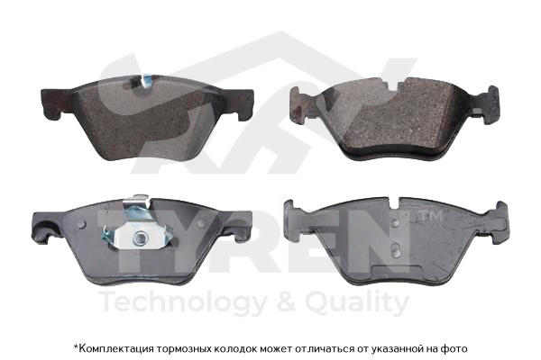 Колодки тормозные дисковые | перед | - TYREN TYR1210831