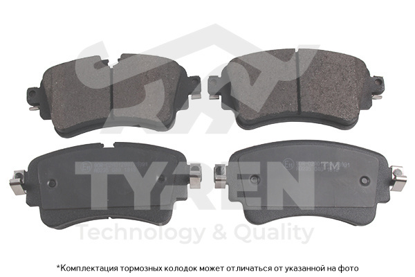 Колодки тормозные дисковые | зад | - TYREN TYR1222411