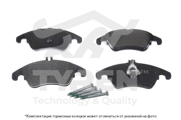 Колодки тормозные дисковые | перед | - TYREN TYR1215591