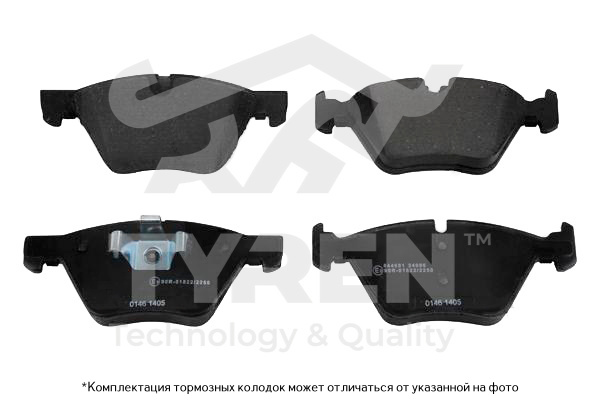 Колодки тормозные дисковые | перед | - TYREN TYR1210591