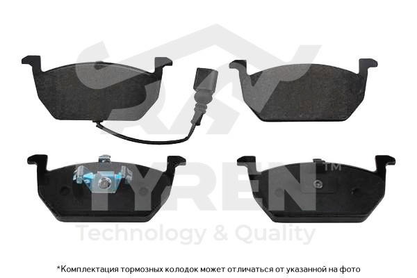 Колодки тормозные дисковые | перед | - TYREN TYR1222371