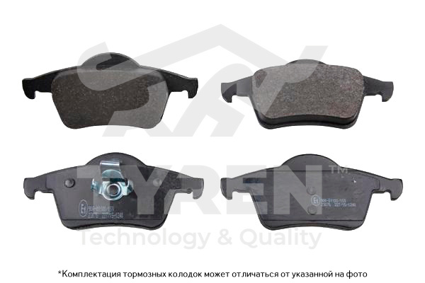 Колодки тормозные дисковые | зад | - TYREN TYR1220131