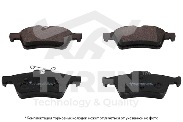 Колодки тормозные дисковые | зад | - TYREN TYR1217531